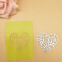 hollow out heart layer metal cutting dies stencil for diy scrapbooking album embossing wedding paper card craft die cut