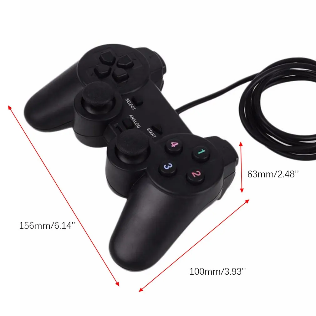 Новый джойстик 2019 геймпад USB 2 0 Shock Joypad игровой контроллер для ПК ноутбука