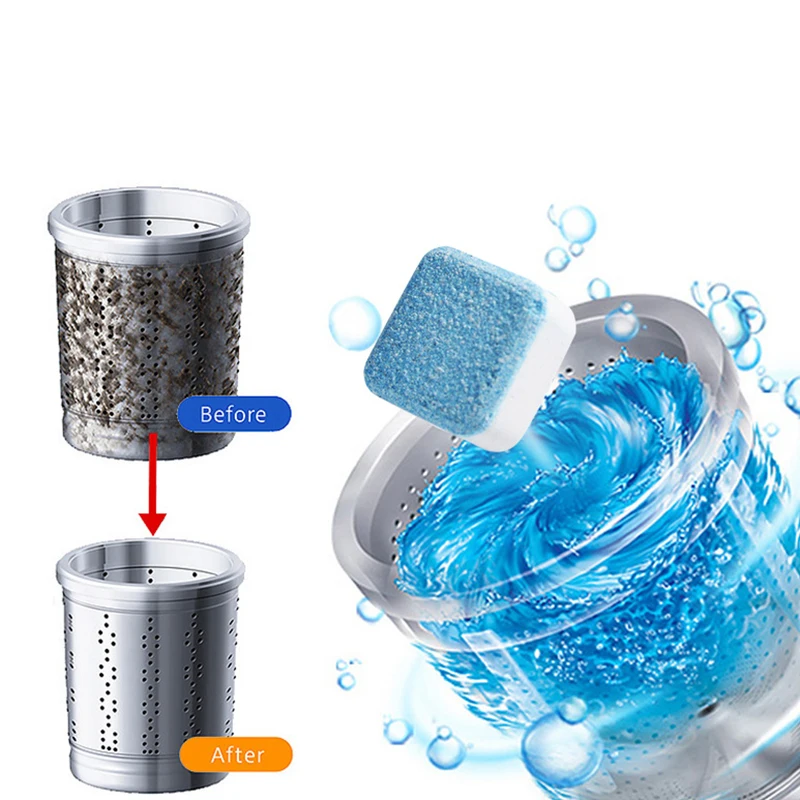 

5PCS Washing Machine Cleaner WasherCleaning Detergent Effervescent Tablet Cleaner Cleaning Products Home Bathroom Accessories