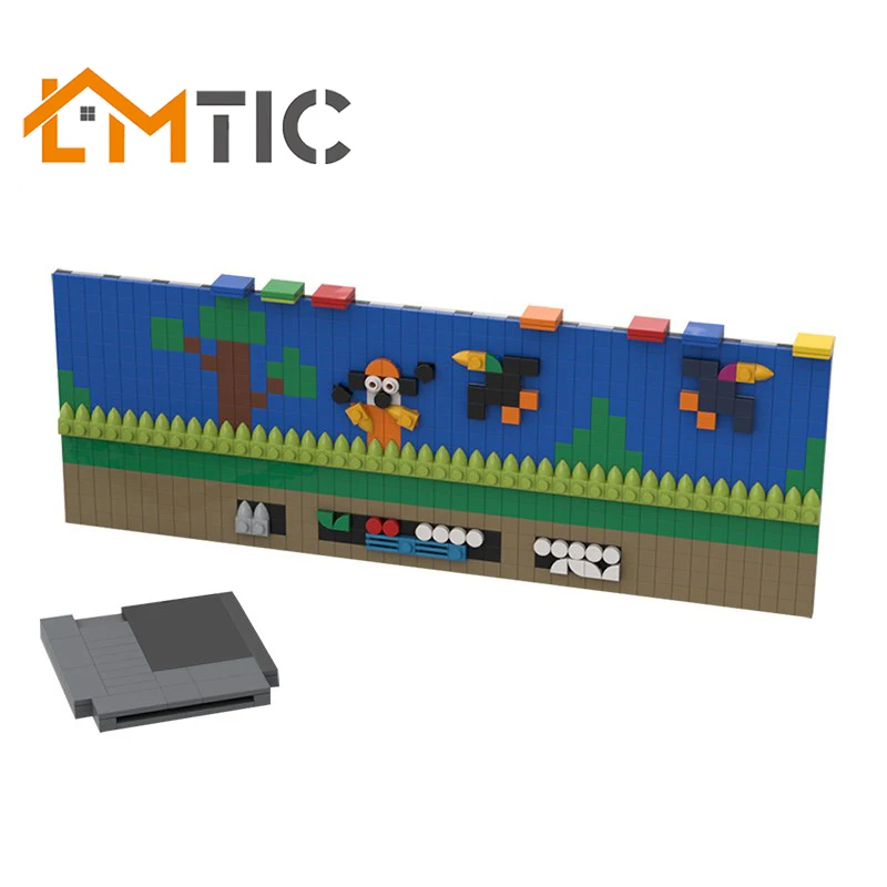 

MOC Duck Hunt FC NES Mini Classic Edition Retro Video Games Console 818pcs Building Blocks Tech Diy Bricks Toys For Children