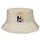 Панама женская, летняя, с мультяшным рисунком, в стиле хип-хоп