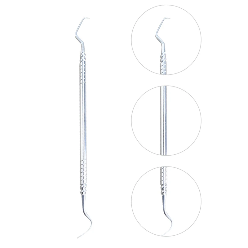 

2021 Double-ended Design Tooth Scaler Dentistry Instrument Dental Examine Teeth Cleaning Tool Stainless Steel Tooth Care Tool