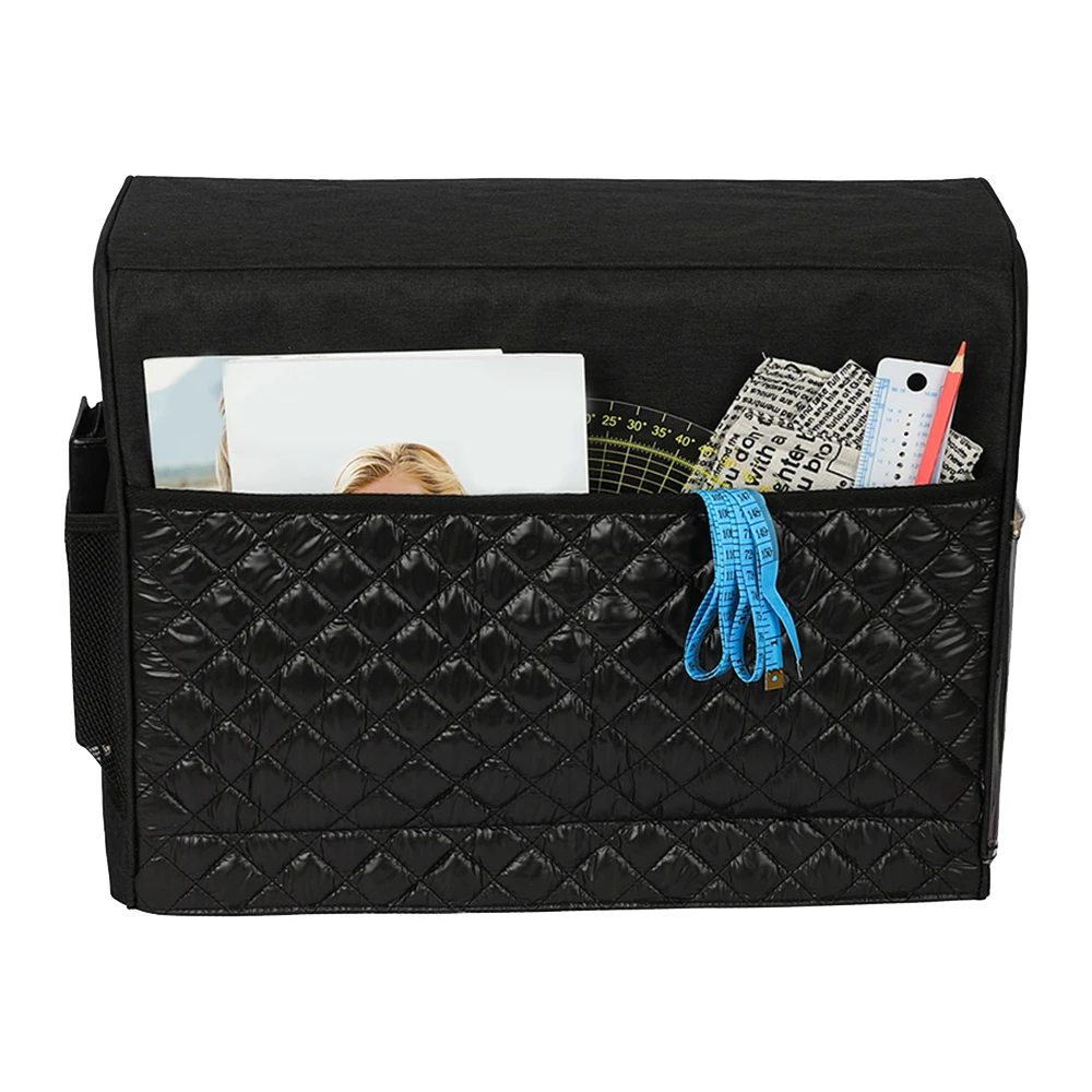 Quilted Sewing Machine Dust Cover Storage Pockets for Most Standard Singer Brother Machines | Дом и сад