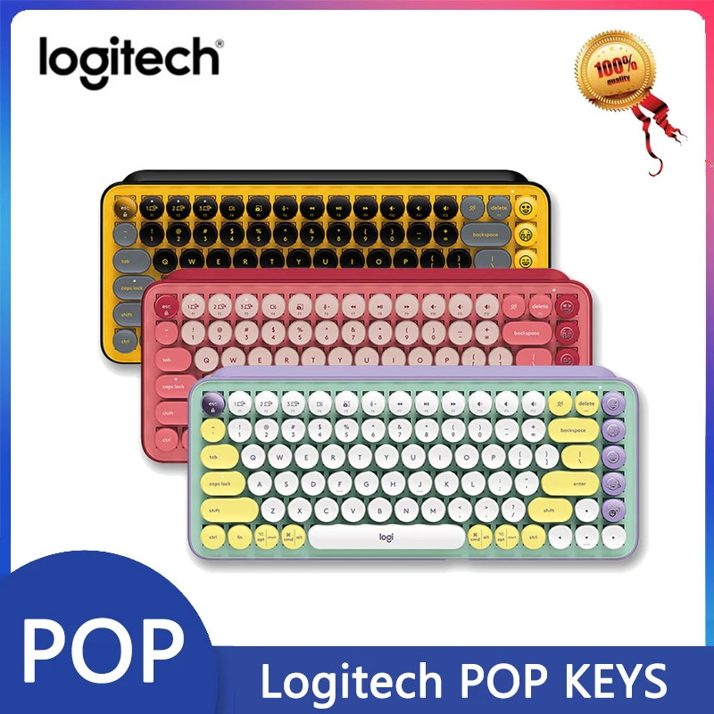 Logitech POP KEYS wireless bluetooth mechanical keyboard TTC tea axis 85 keyboard keys suitable for office gaming laptop ipad wi