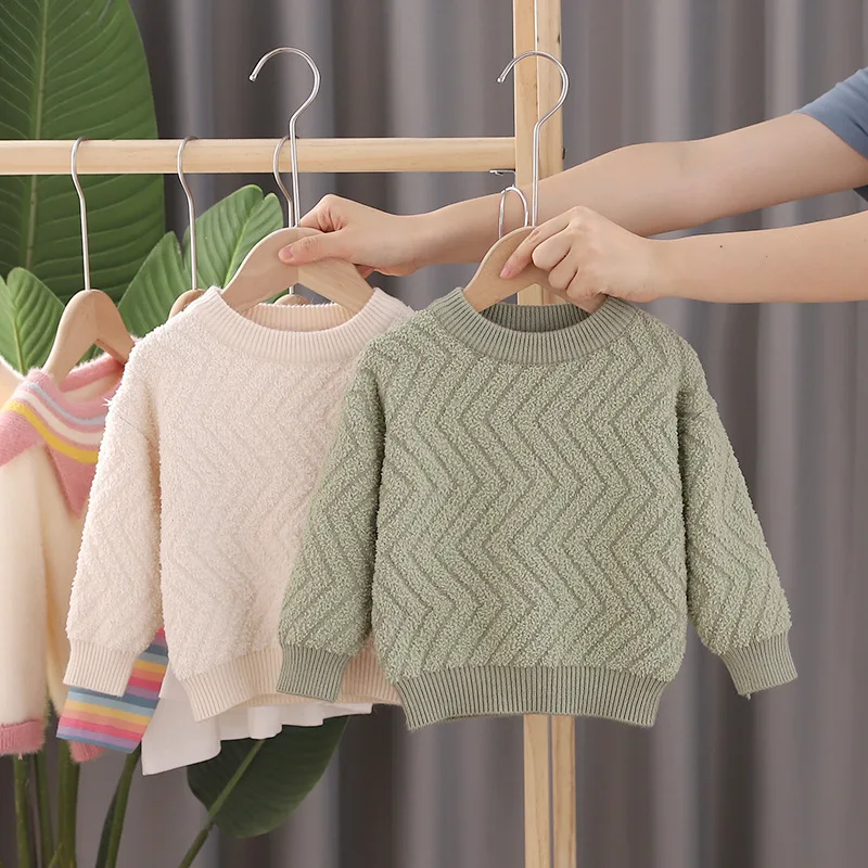 Осенние детские свитера детский вязаный свитер для мальчиков и девочек свитеры с