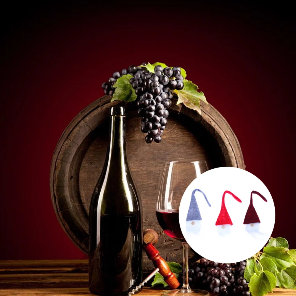 3 шт. Рождественская Крышка для бутылки вина креативный декор вечерние