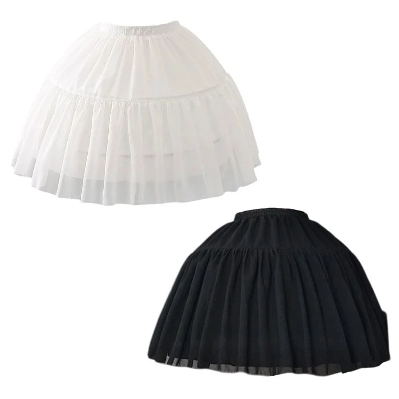 

New Cosplay Fish-bone Short Skirt Lolita Carmen Slip Liner Cute Girls Skirts Adjustable Petticoat 2021