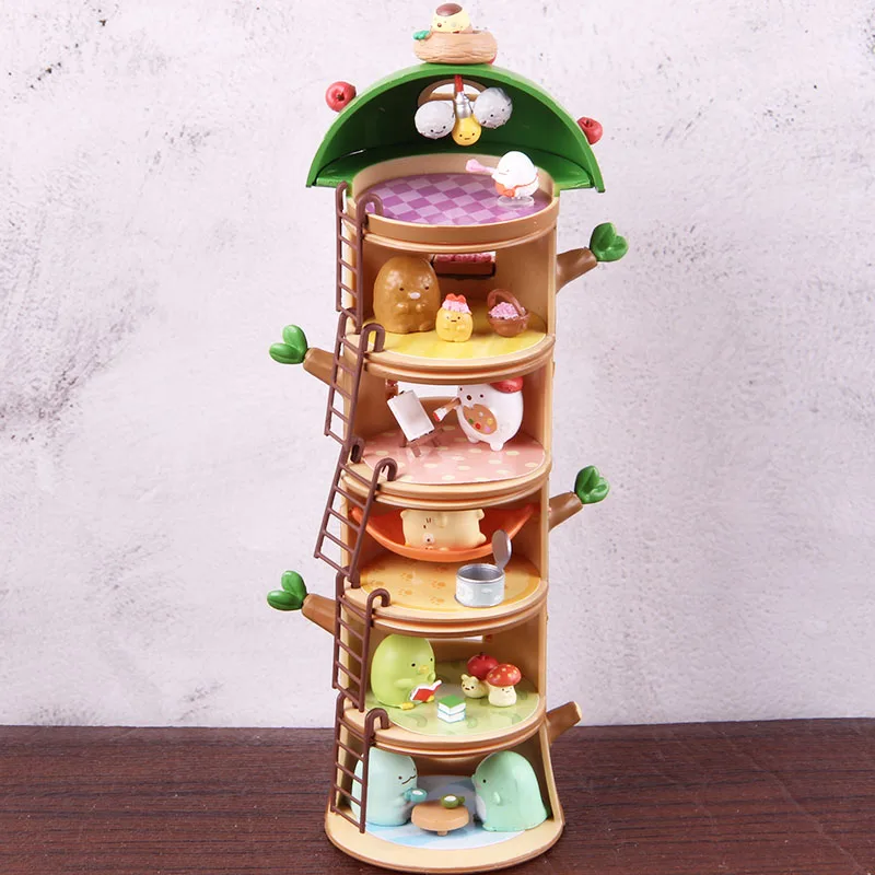 Аниме Sumikkogurashi фигурка куклы Дерево пень дом Sumikko Gurashi фигурка Аниме ПВХ Коллекционная модель игрушки подарок
