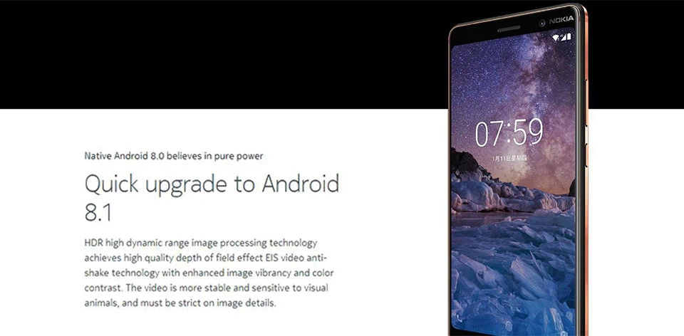 Nokia 7 Plus NFC 4 Гб ОЗУ 64 Гб ПЗУ 6,0 дюймов полный экран 3800 мАч Snapdragon 660 фронтальная 16 Мп задняя 12+ 13 Мп отпечаток пальца мобильный телефон