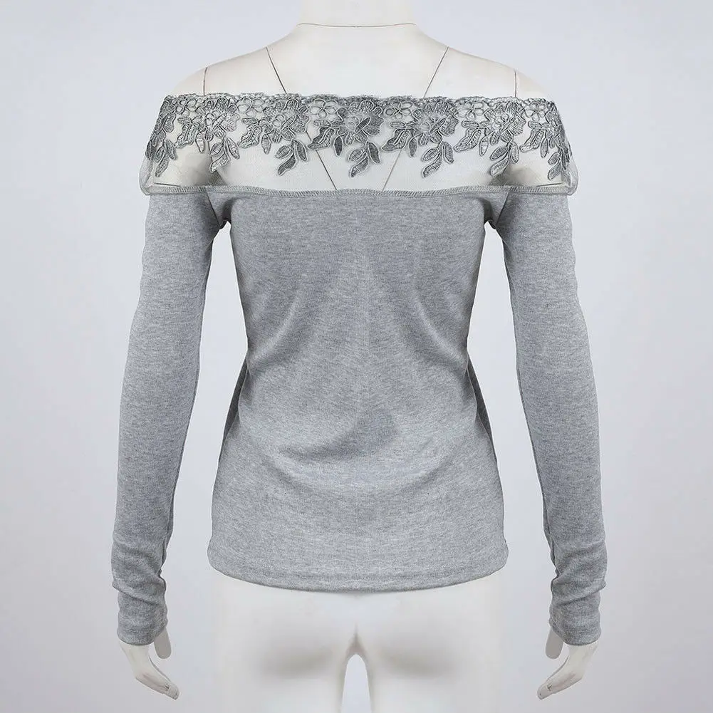 Сексуальные женские трикотажные облегающие топы с открытыми плечами сетчатые