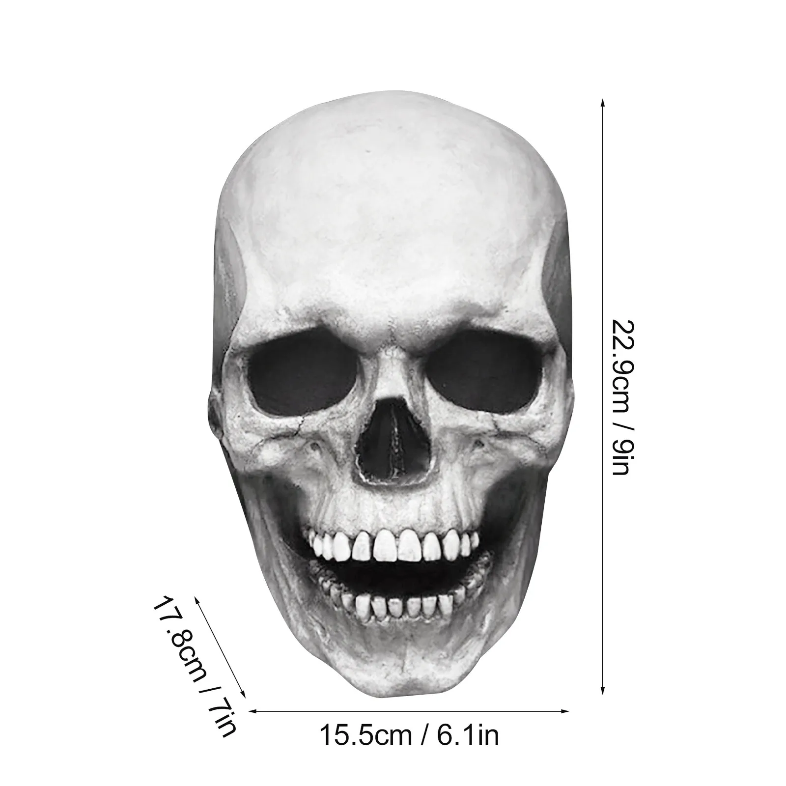 

Movable Jaw Full Head Skull Mask Halloween Decoration Horror Helmet Scary Mask Masquerade Holiday Party Decoration 2021 Gift