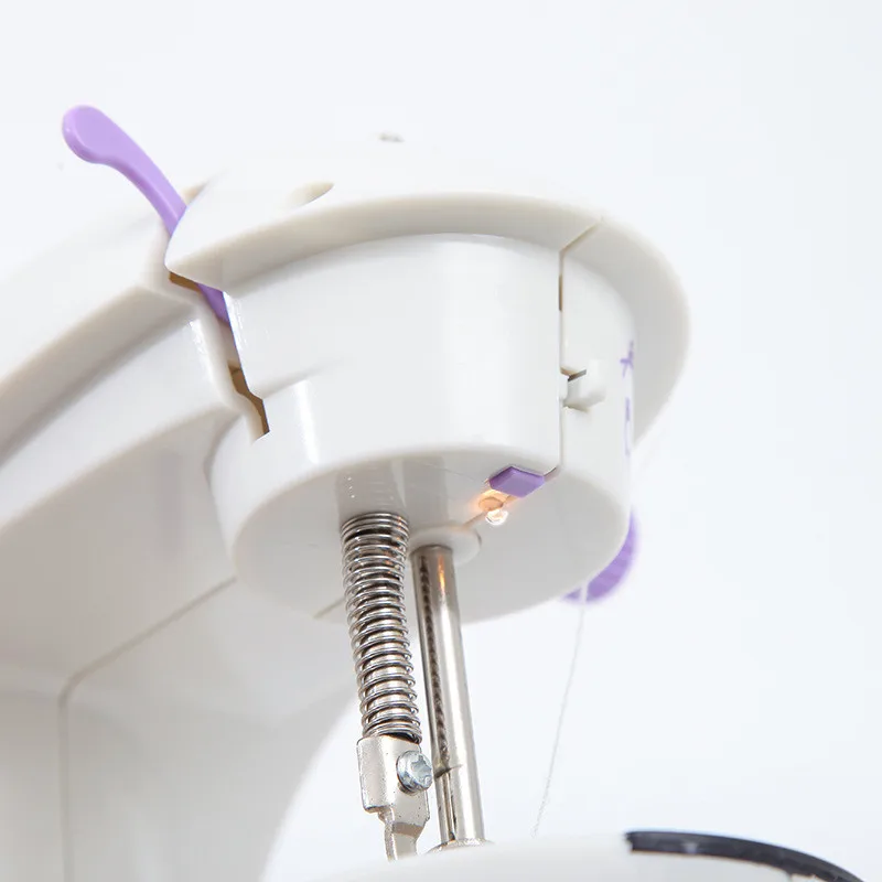 

1pc Sewing Machine Mini Portable Household Night Light Foot Pedal Straight Line Hand Table Electric Stitch Machine CP-AD651