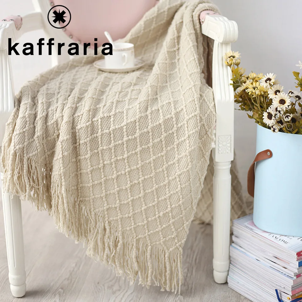 Одеяло покрывало для дивана кровати вязаное одеяло постельное белье чехол