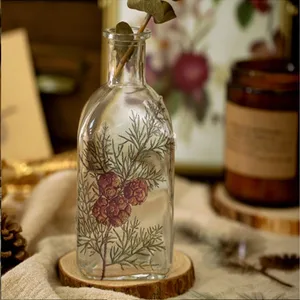 10 шт.упак. большие наклейки для домашних животных, наклейки папоротник, сделай сам, материал, декоративные наклейки, белые наклейки на бутылки 180*95 мм