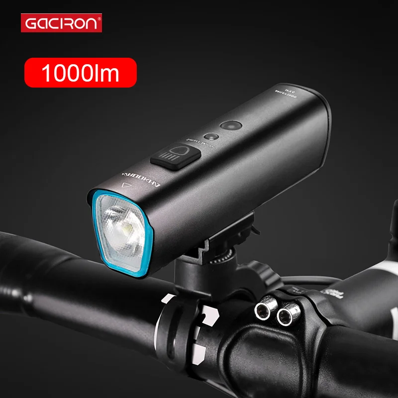 Gaciron V9M-1000 Cycling Front Lighting 1000Lm Lamp Bicycle Handlebar Helmet Headlight Rain Tight Smart Lantern Flashlight