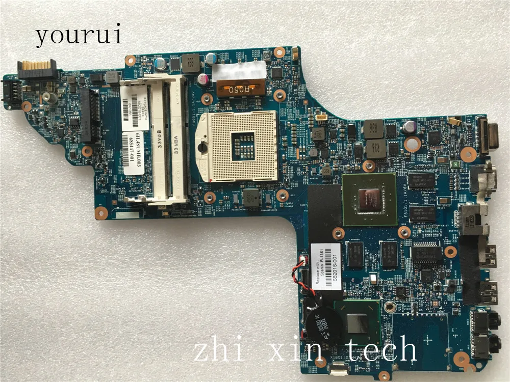 Yourui для HP DV7 7000 Материнская плата ноутбука GT630M DDR3 682016 001 501 601 Тесты идеальная