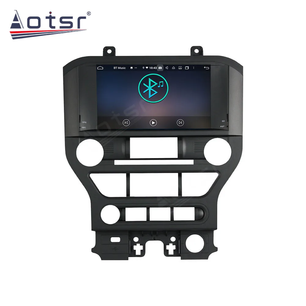 

Carplay Android 10 Car GPS Navigation For Ford Mustang 2015+ Autostereo Headunit Multimedia Player Car Radio Tape Tecorder GT500
