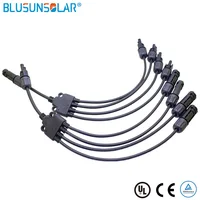 20 Pairs Y Branch TUV Standard 1 to 4 Solar Cable Connectors M/FFFF & F/MMMM Panel In Connector Splitter Combiner LJ058