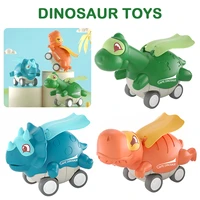 dinosaur cars toys for 3 years old kids press and go cars early educational pull parent children interactive back vehicles toy