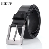 hidup simple casual style pin buckle metal retro genuine leather belts for men 3 8cm width jeans fashion accessories 2022 nwj559