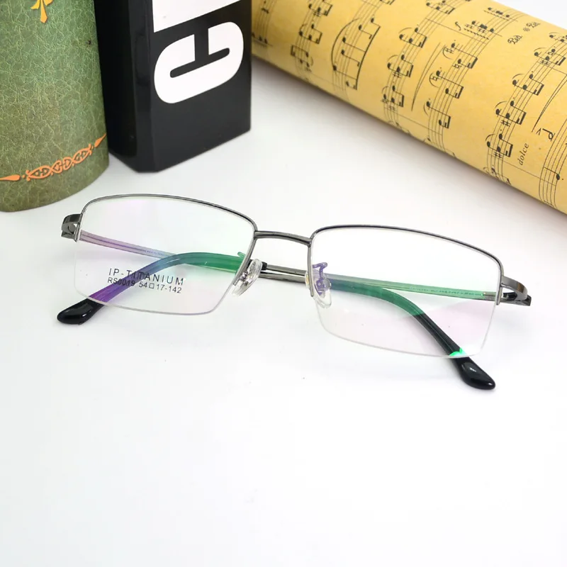 2020 Новый полуоправе квадратный чистый Титан Линзы для очков оправа при