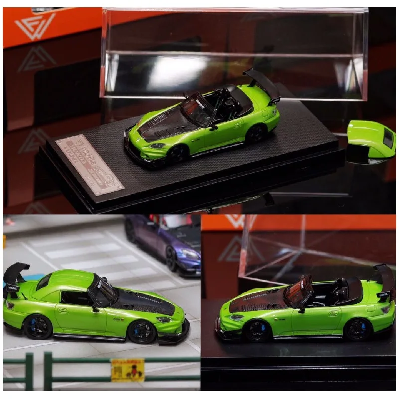 

Дикий огонь 1:64 Honda S2000 Voltex Яблоко зеленый полимер модель автомобиля