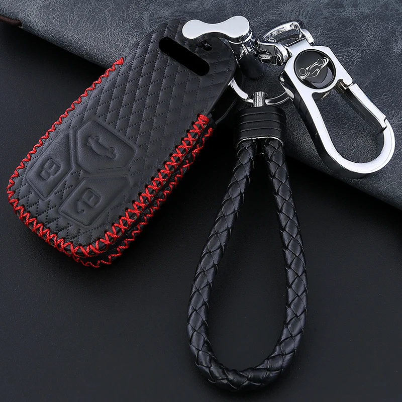 Высокое качество кожаный автомобильный брелок с защитный чехол для ключа Крышка