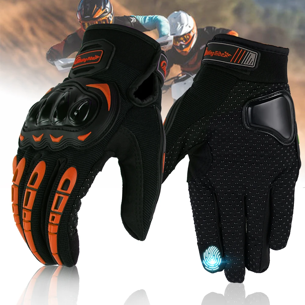 

Motorcycle Gloves Screen Touch Protective Gear Full Finger Gloves Breathable Waterproof Off-road Riding Scooter Cycling Gloves