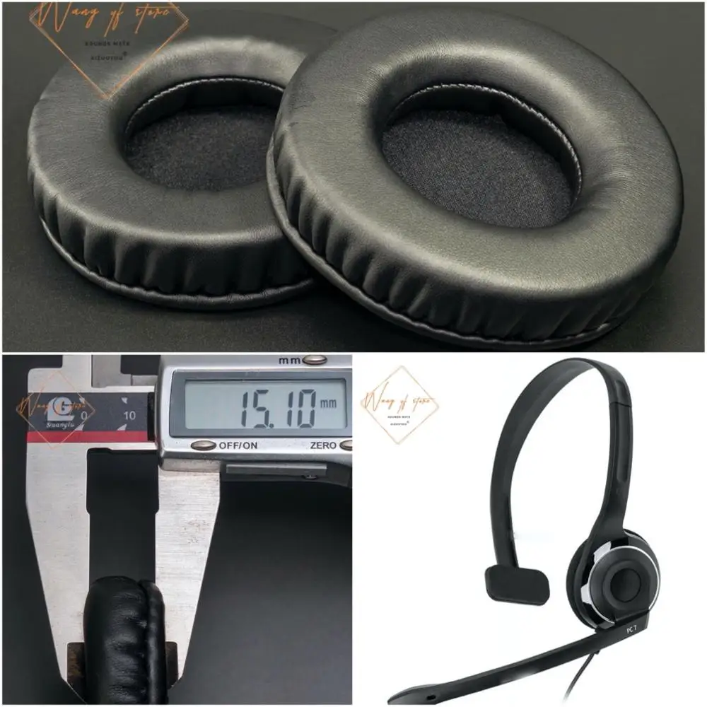 

Soft Leather Ear Pads Foam Cushion EarMuff For Sennheiser PC 7 Headphone Perfect Quality, Not Cheap Version