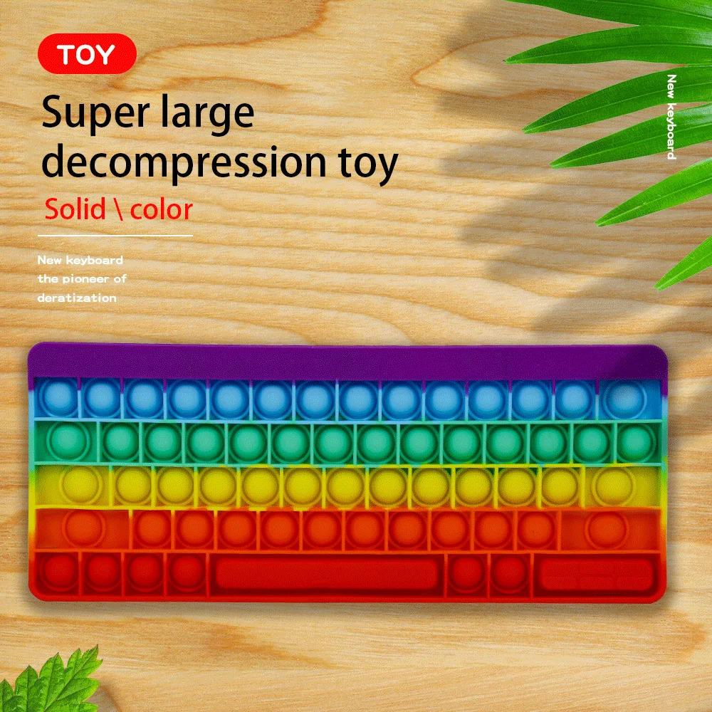 

Fingertip Toys Large Bubble Music Silicone Keyboard Decompression Toy Children Desktop Toys Child Toy Fun Toy