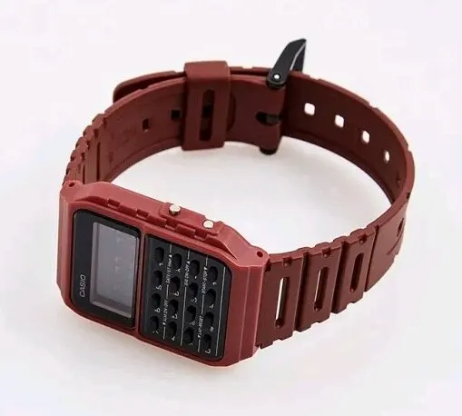 Часы ``CASIO`` CA-53WF-4B мужские японские наручные часы с калькулятором секундомером и