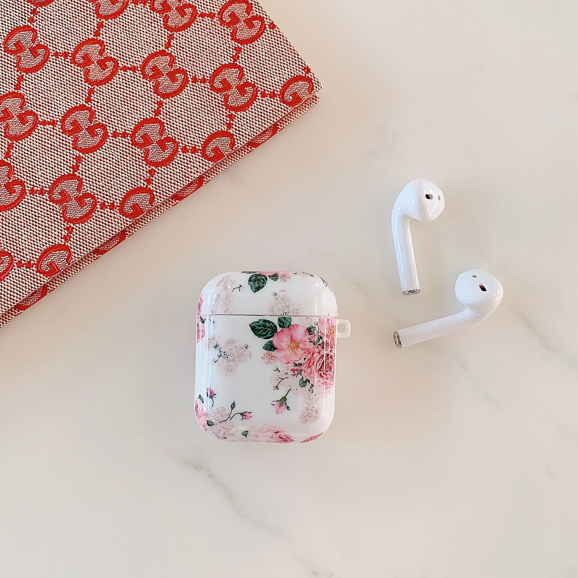 Для AirPods Pro для 1 2 поколения беспроводной Bluetooth гарнитура чехол Хризантема пион