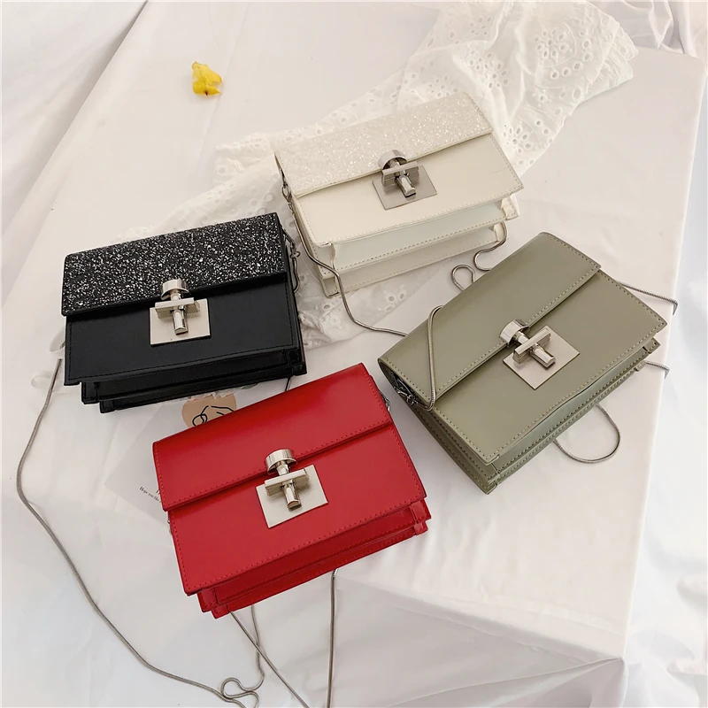 Женская сумка через плечо из искусственной кожи водонепроницаемая черная