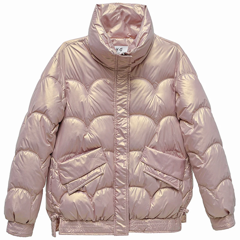 

Winter Black Jacket Woman Bubble Coat Plus Size Women Parka Short Stand Collar Loose Fashion Korean Students' Winter Coat M-3XL