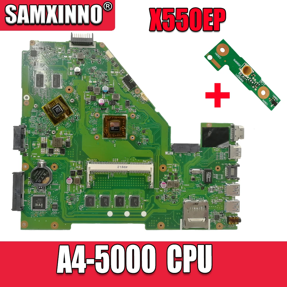 Оригинальная материнская плата X550E X550 X550EA X552E X552EA системная X550EP рабочая память 2G