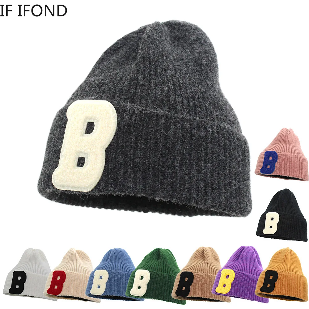 

Шапка-бини унисекс с надписью, мягкая вязаная шапка в стиле хип-хоп, для спорта на открытом воздухе, Осень-зима