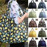 womens handbags folding pouch shopping bag foldable big size thick nylon large tote eco reusable polyester portable shoulder