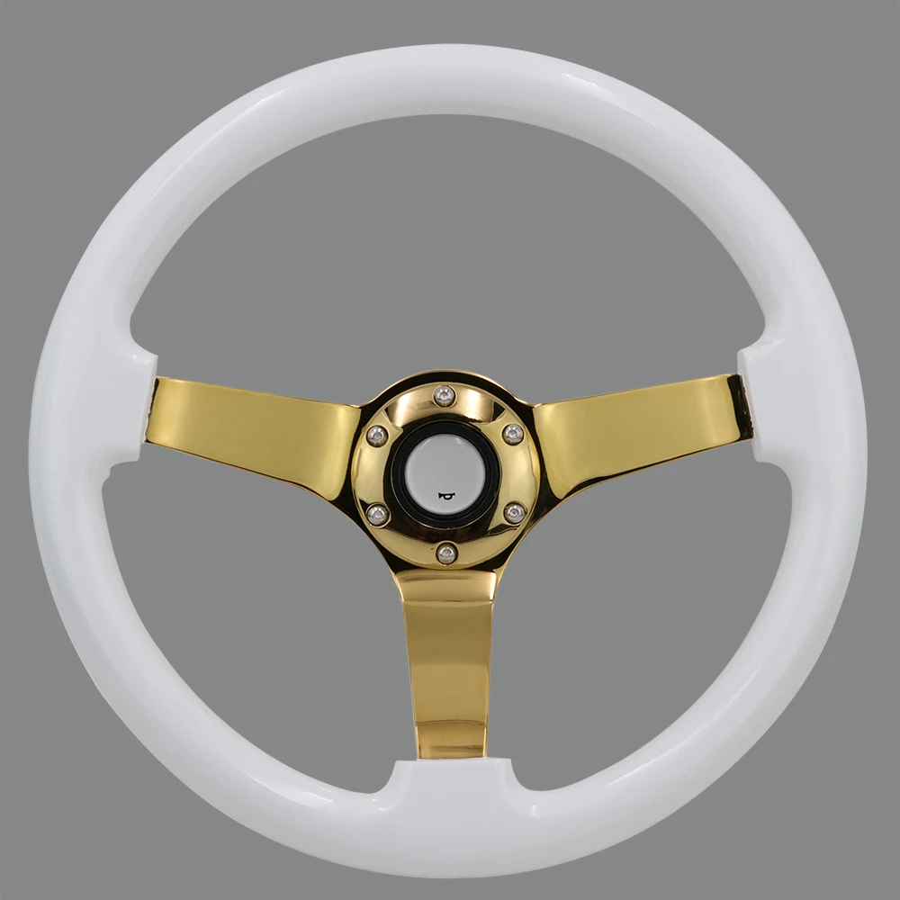 14 дюймовое деревянное рулевое колесо глубокое блюдо дрифт спортивные рулевые