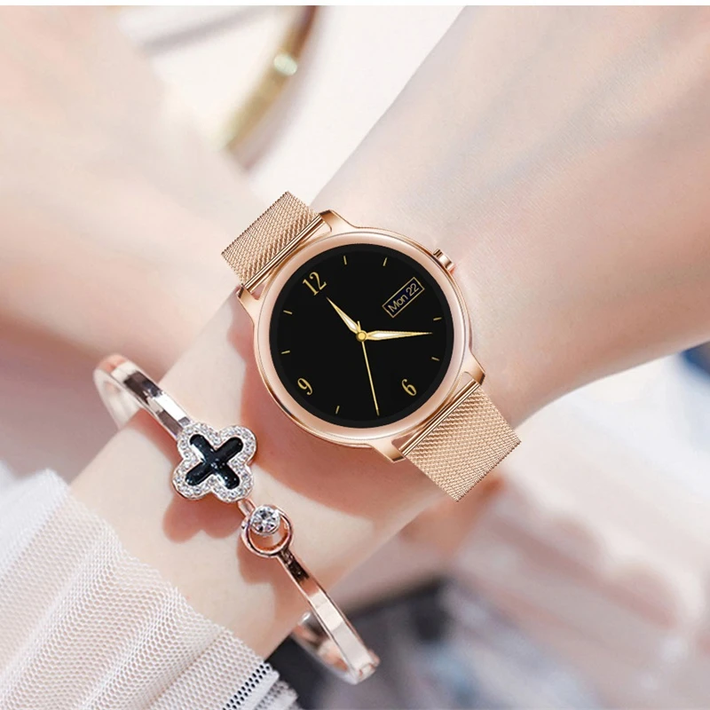 

Женские Водонепроницаемые Смарт-часы с пульсометром и монитором сна