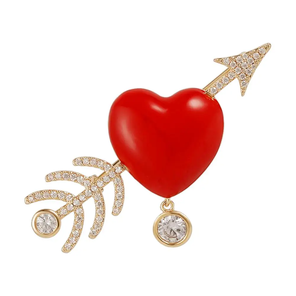 Остров жемчуга Брошь &quotСтрела Купидона&quot Аксессуар любви|Броши| |