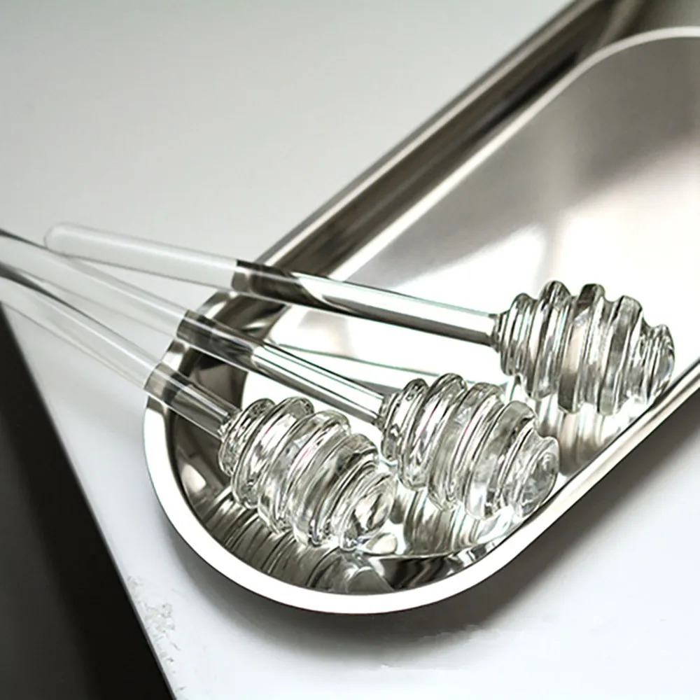 Медовая ложка стеклянная банка для меда ручка-дозатор кухонное приспособление с