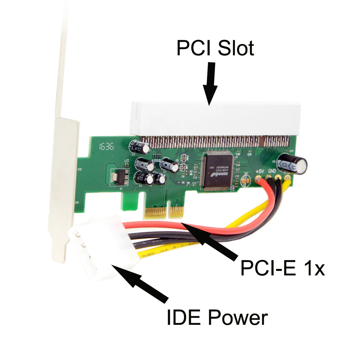 PCI-e-PCI слот Расширительная карта поддерживает захват карты Золотая налог-карта