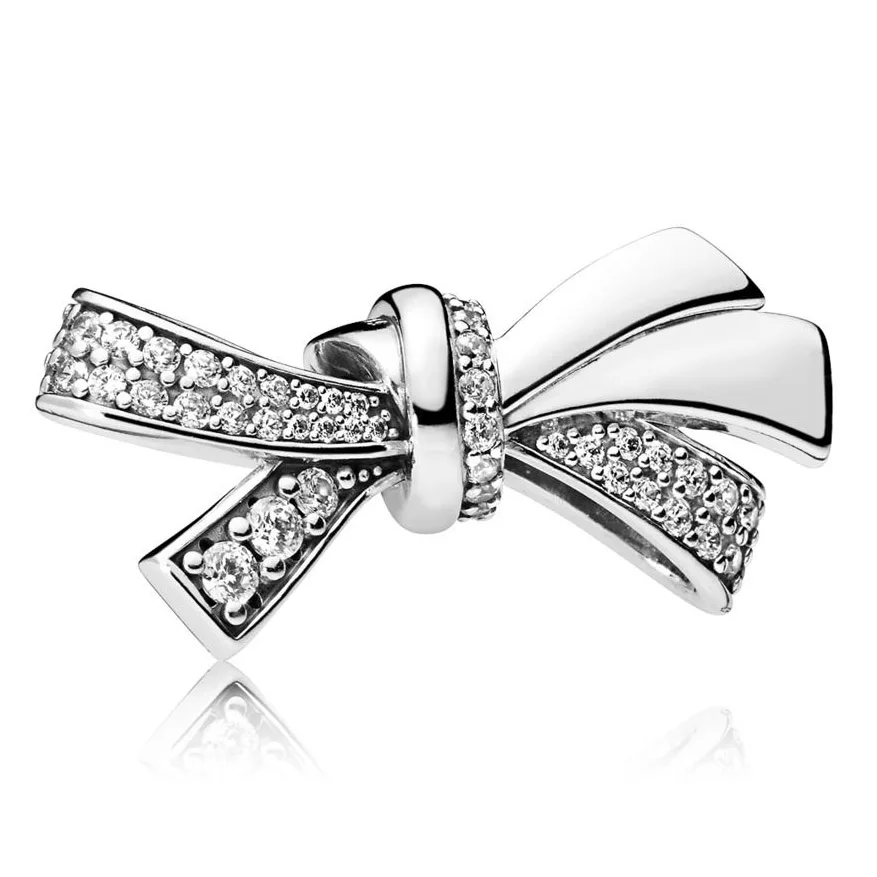 1 Brilliant Bow Enchanted Tea Pot Signature Scent Playing Cards Charms Fit Pandora Bracelet 925 Sterling Silver Bead DIY Jewelry - Цвет: 1