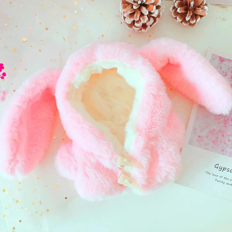 

20cm Star Idol Doll's Cow Unicorn Pink Rabbit Rainbow Plush coat 20cm Star Doll's Replaceable Clothes Accessories(No Doll)