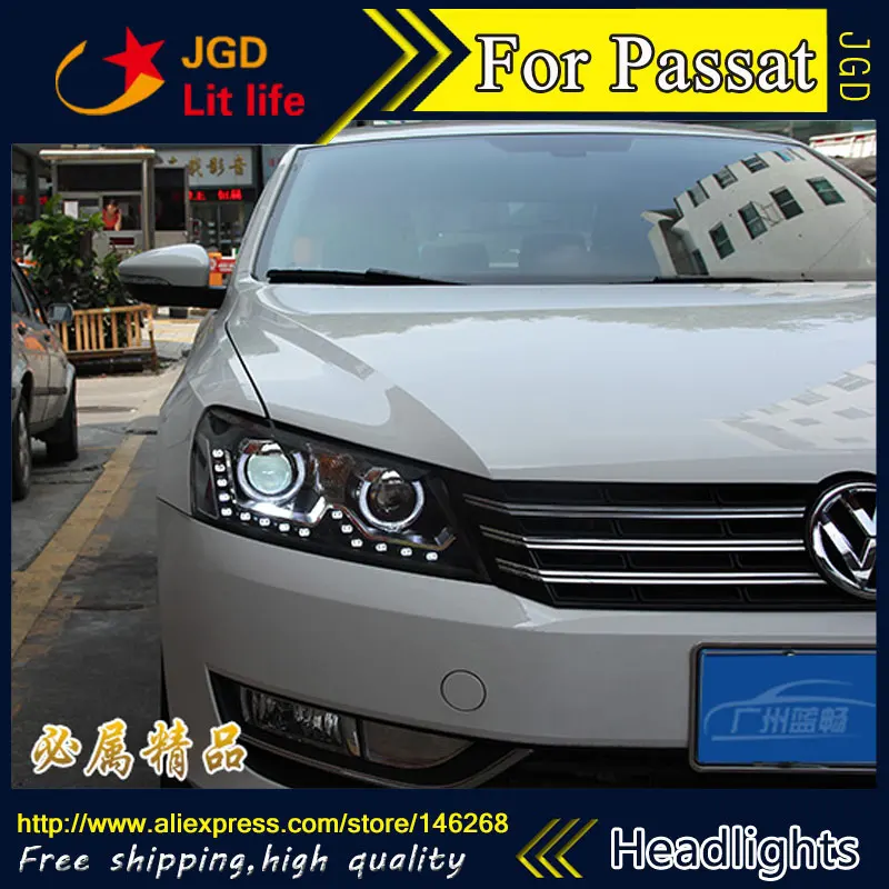 Автомобильный Стайлинг LED HID Rio VW Passat фары Головной фонарь чехол для 2011-2015