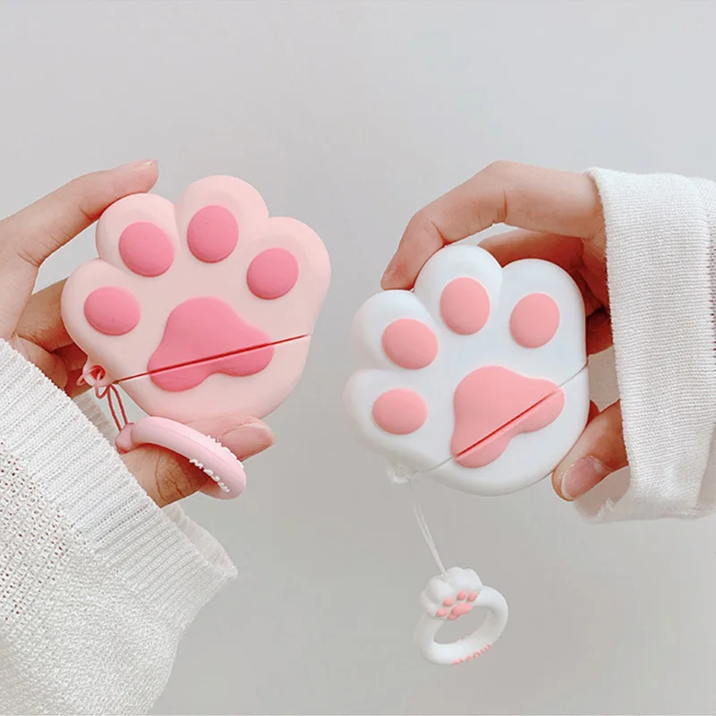 3D милый чехол для наушников с Bluetooth Airpods Pro Чехол мультяшным медведем когтями Apple Air