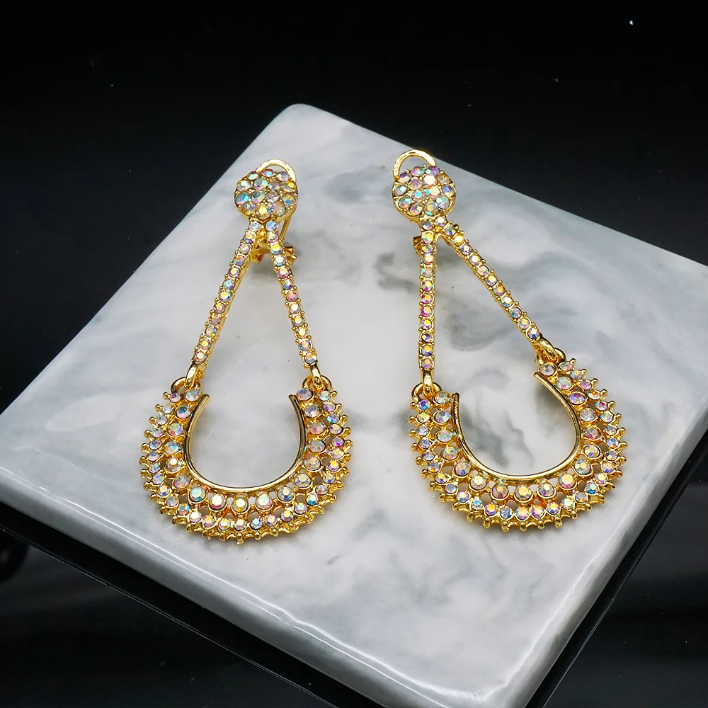 Серьги и подвески золотого цвета ювелирные наборы новый дизайн для африканских