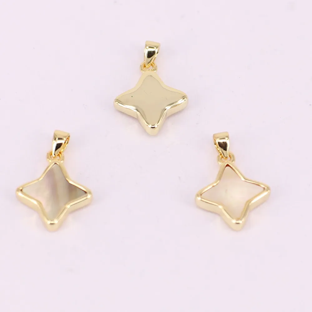 Подвеска в виде звезды 13x19 мм с украшением швабры высококачественная