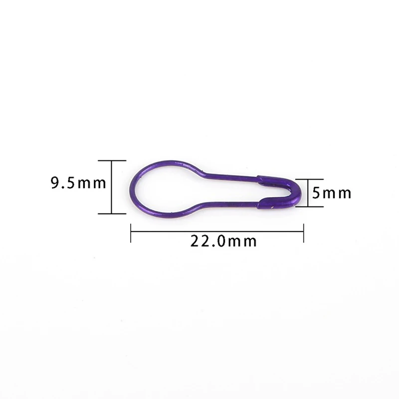

100 Pcs/bag Safety Pins Gourd Shape Metal Clips Marker Tag Gourd Pins Hand-knitted Pin Buckle Safety Pin DIY Sewing Kit