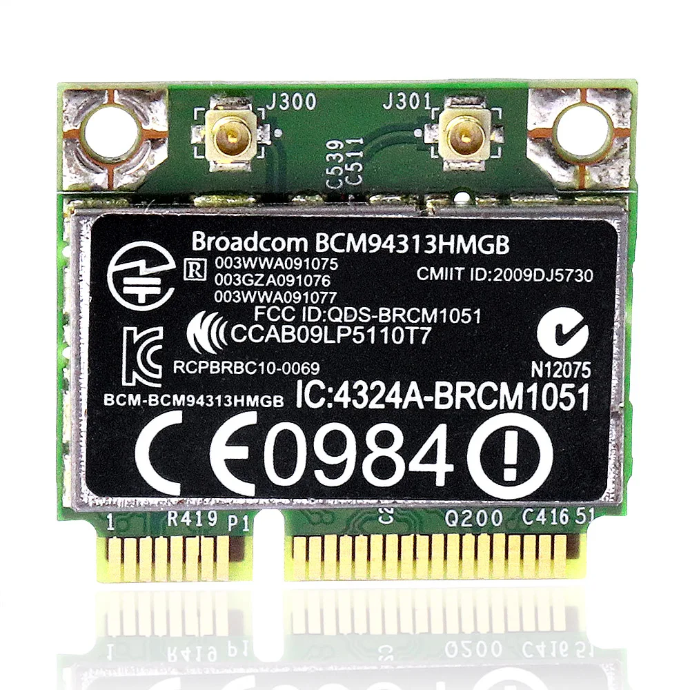 Оригинальная новая карта WLAN BCM94313HMGB для HP Pavilion dv7-6000 dv6-6000 802.11n WiFi + Bluetooth 3 0 600370-001 Mini